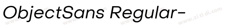 ObjectSans Regular字体转换